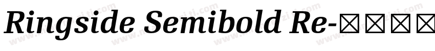 Ringside Semibold Re字体转换